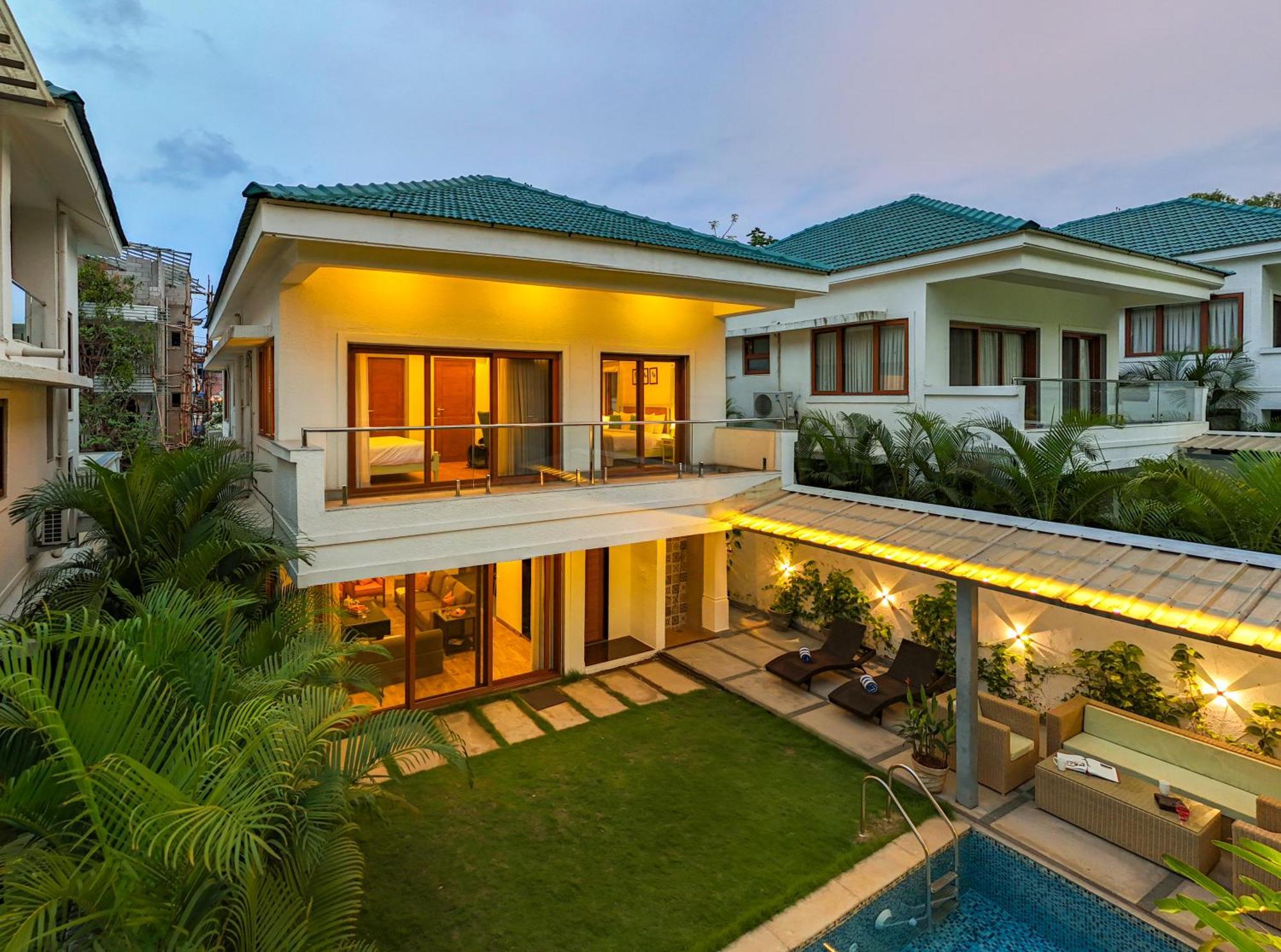 Elivaas 3 Bhk With Pvt Pool - Azalea Villa ชิโวลิม ภายนอก รูปภาพ
