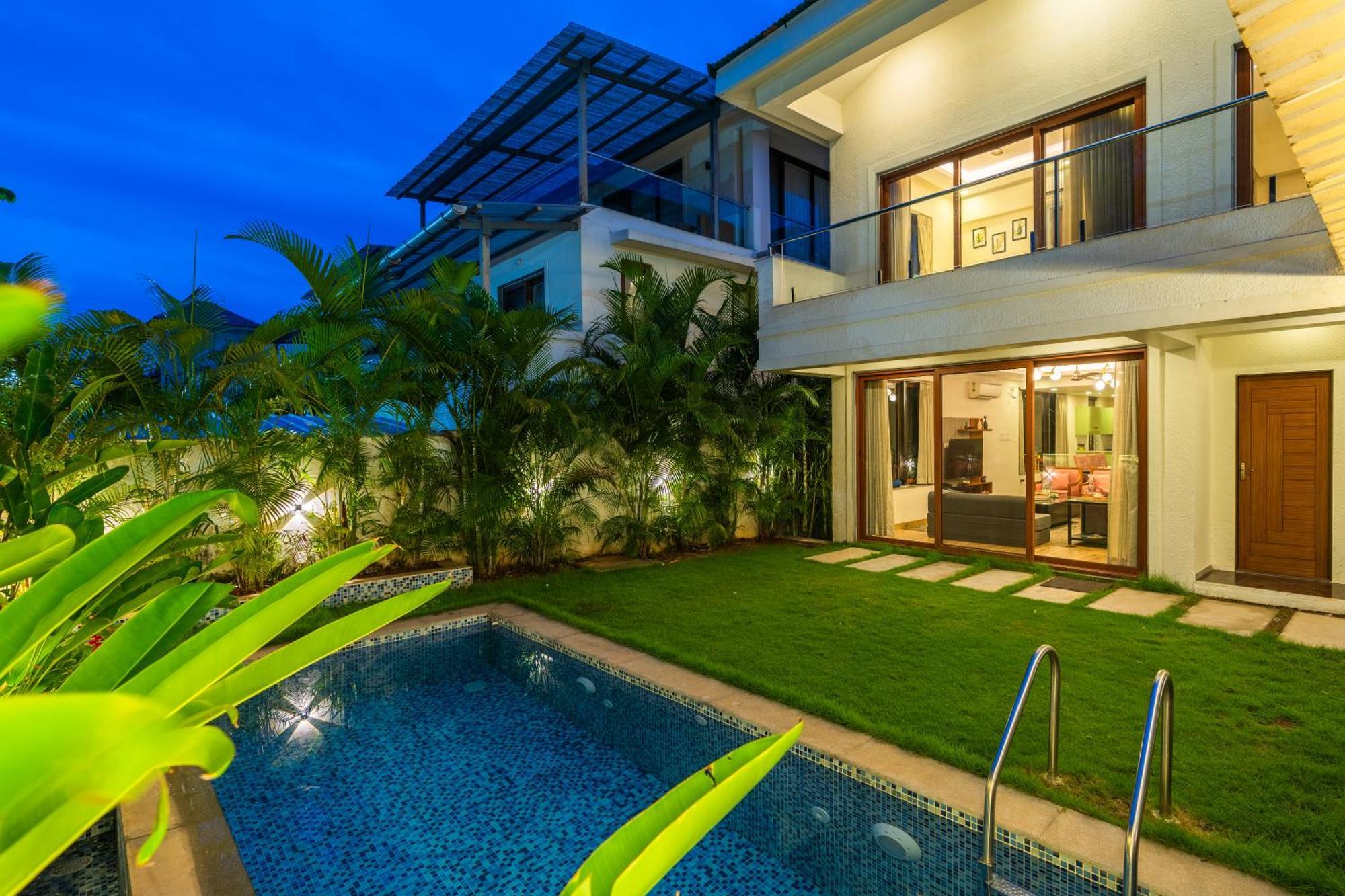 Elivaas 3 Bhk With Pvt Pool - Azalea Villa ชิโวลิม ภายนอก รูปภาพ