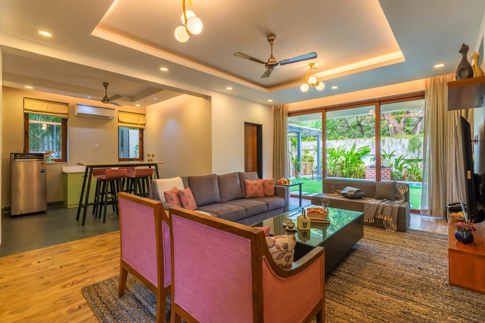 Elivaas 3 Bhk With Pvt Pool - Azalea Villa ชิโวลิม ภายนอก รูปภาพ