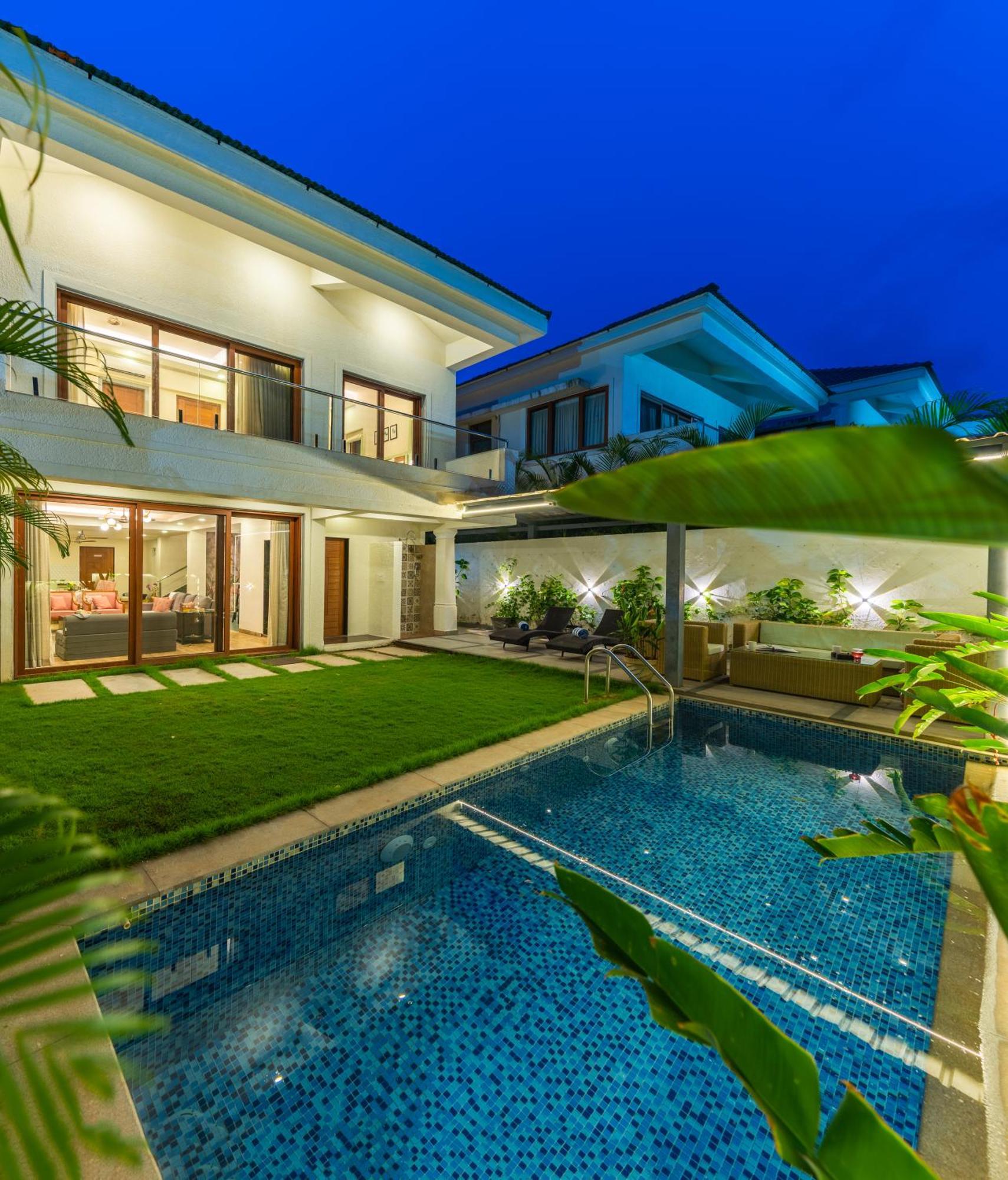Elivaas 3 Bhk With Pvt Pool - Azalea Villa ชิโวลิม ภายนอก รูปภาพ